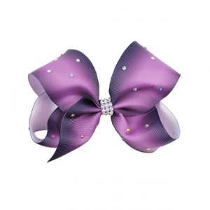 5 inch Diamanté Purple Ombré Hair Bow