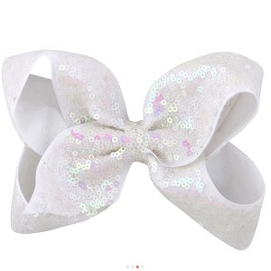 6 inch Iridescent Sequence Hair Bow