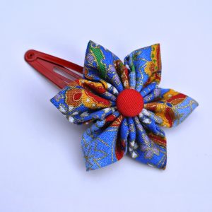 Oriental Blue Butterfly Snap Clip