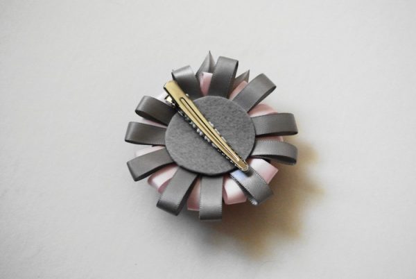 Ribbon Wheel Large Hair Clip