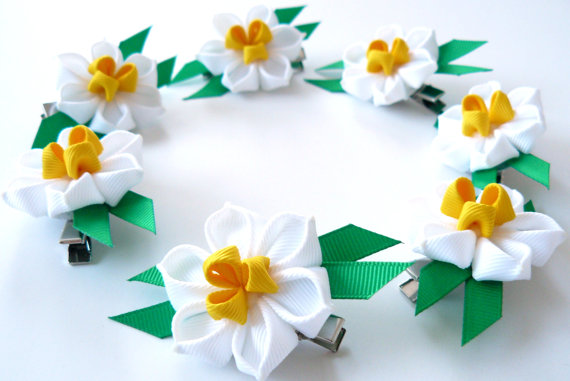 Spring Daffodil Hair Clip