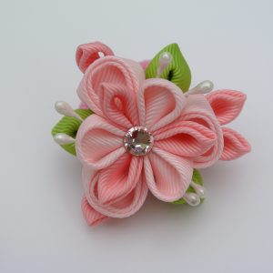 Pink & Apple Green Hair Tie