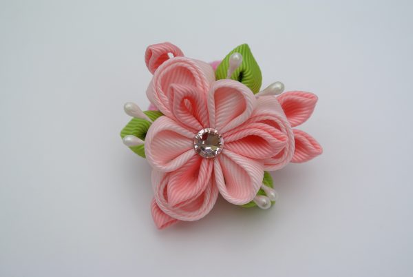 Pink & Apple Green Hair Tie