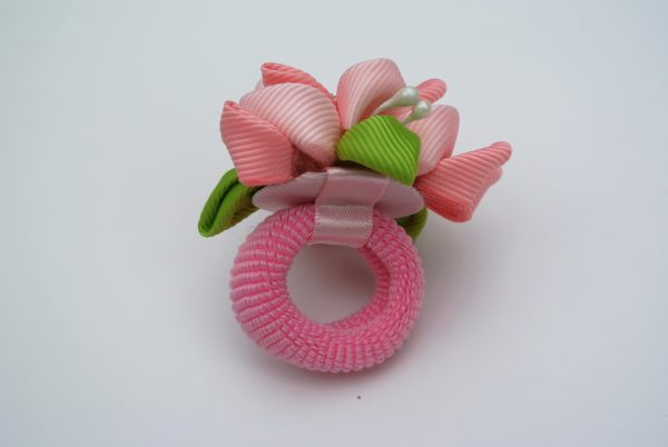 Pink & Apple Green Hair Tie