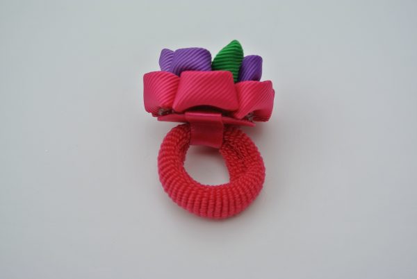 Fushia & Purple Hair Tie