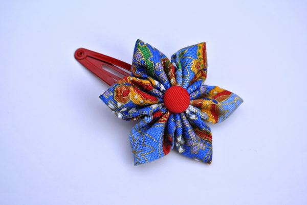 Oriental Blue Butterfly Snap Clip