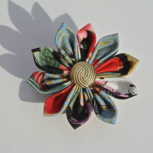 Geisha Print Brooch